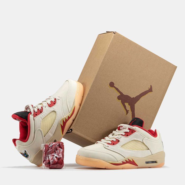 Мужские кроссовки Nike Air Jordan 5 Retro Low низкие найк джордан V