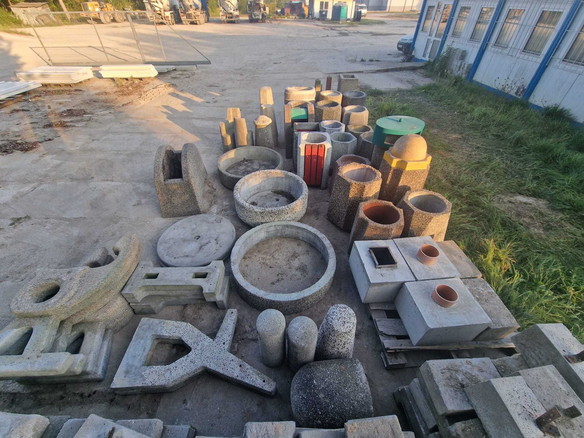 Donice, kosze, słupek parkingowy betonowy