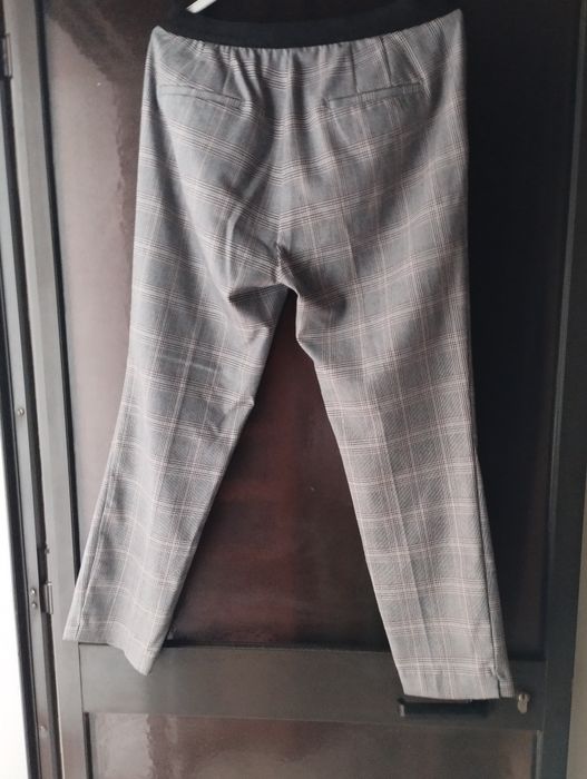 Calça senhora xadrez Zara - L