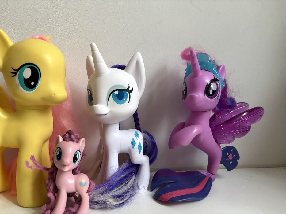 My Little Pony Kucyki mlp duże fluttershy rarity pinkie pie vintage