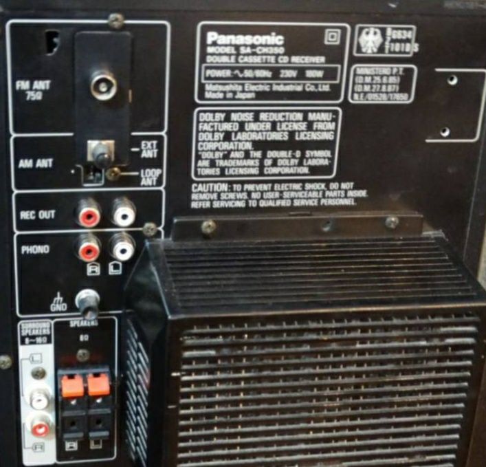 Wieża Panasonic CH-350 stan BDB brak pilota