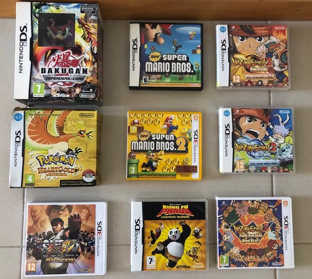 Jogos e Acessórios Nintendo DS/3DS (originais)