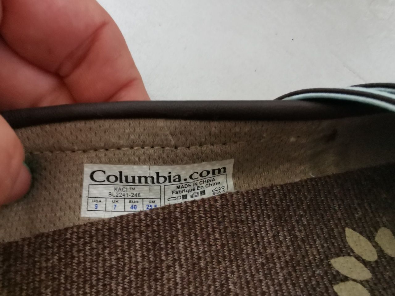 Текстильные балетки "Columbia" Uk7