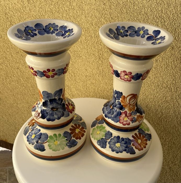 Fajans / Ceramika / Porcelana Włocławek PRL / Świecznik/Świeczniki