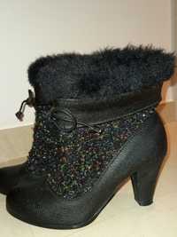 Botas pretas Cristian Lay tam 38