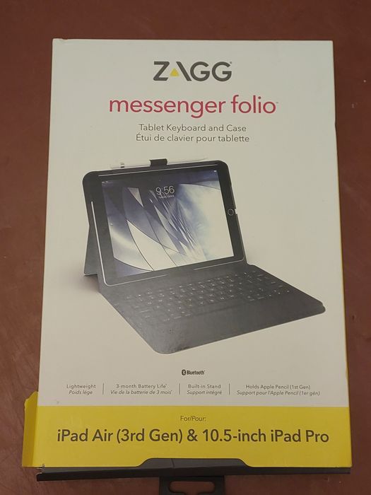 Новий! Чохол клавіатура Zagg Folio для Apple iPad 10.2 Pro 10.5 Air 3