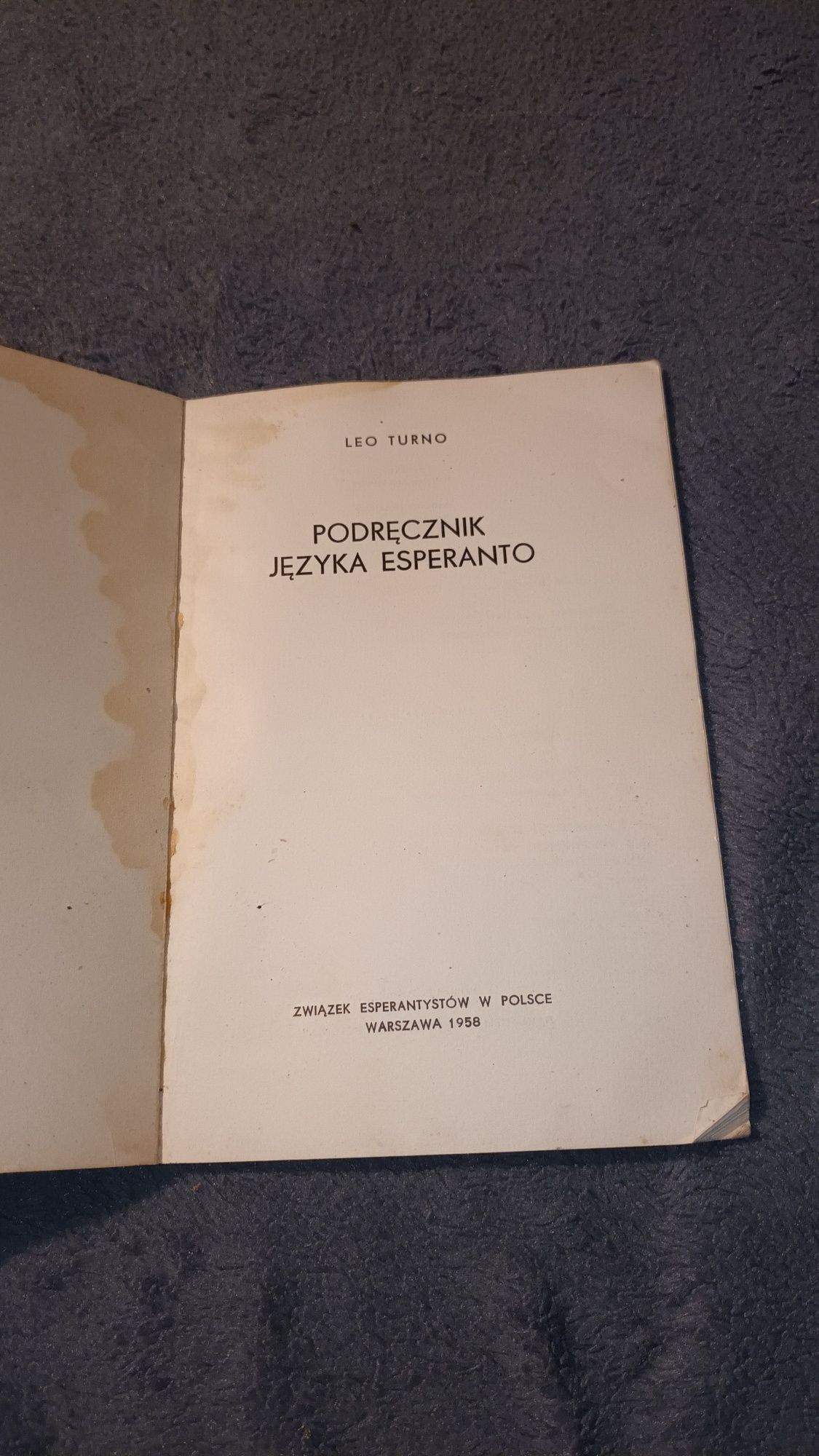 Podręcznik języka esperanto Leo Turno