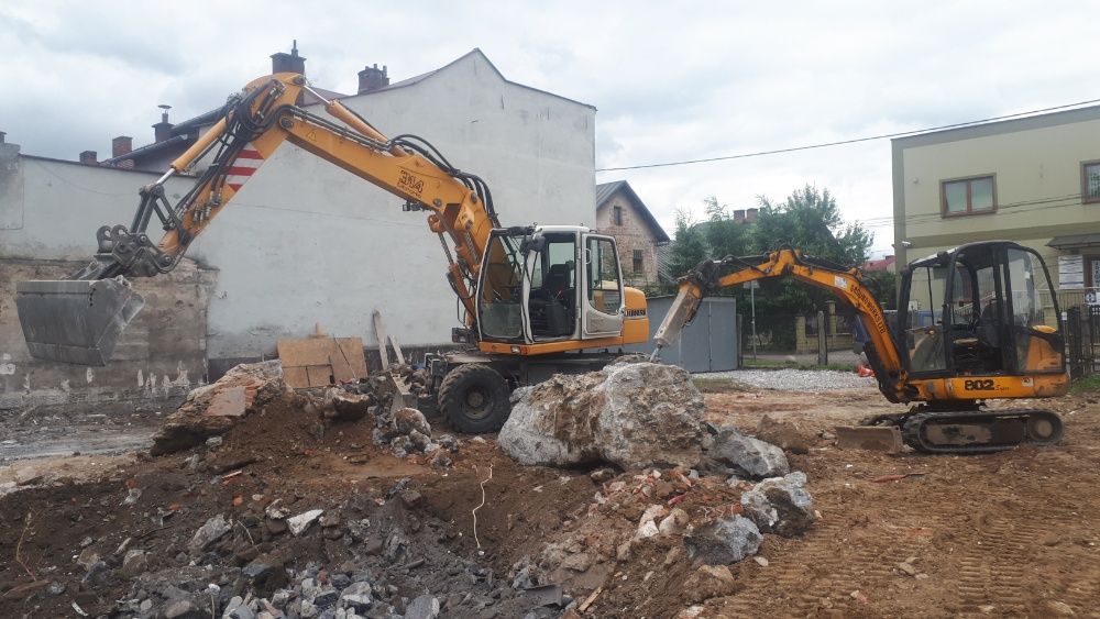 Usługi Koparka Ładowarka Minikoparka Wozidło budowlane Wiertnica HDS