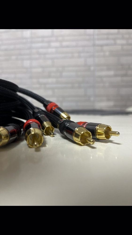 Кабель межблочный RCA,XLR,TRS,5Din аудио кабель