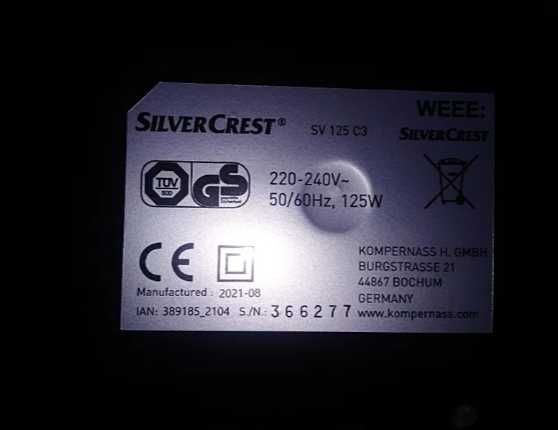 Вакуматор Silver Crest SV 125 C3 мокрий сухий вакуматор
