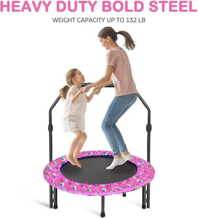 Składana mała Trampolina dziecięca bez siatki 91 cm uszkodzony uchwyt