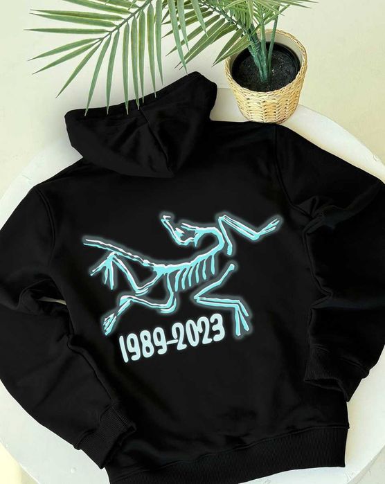 Черная кофта Arcteryx GorpCore // Артерикс Худи ХС С М Л ХЛ