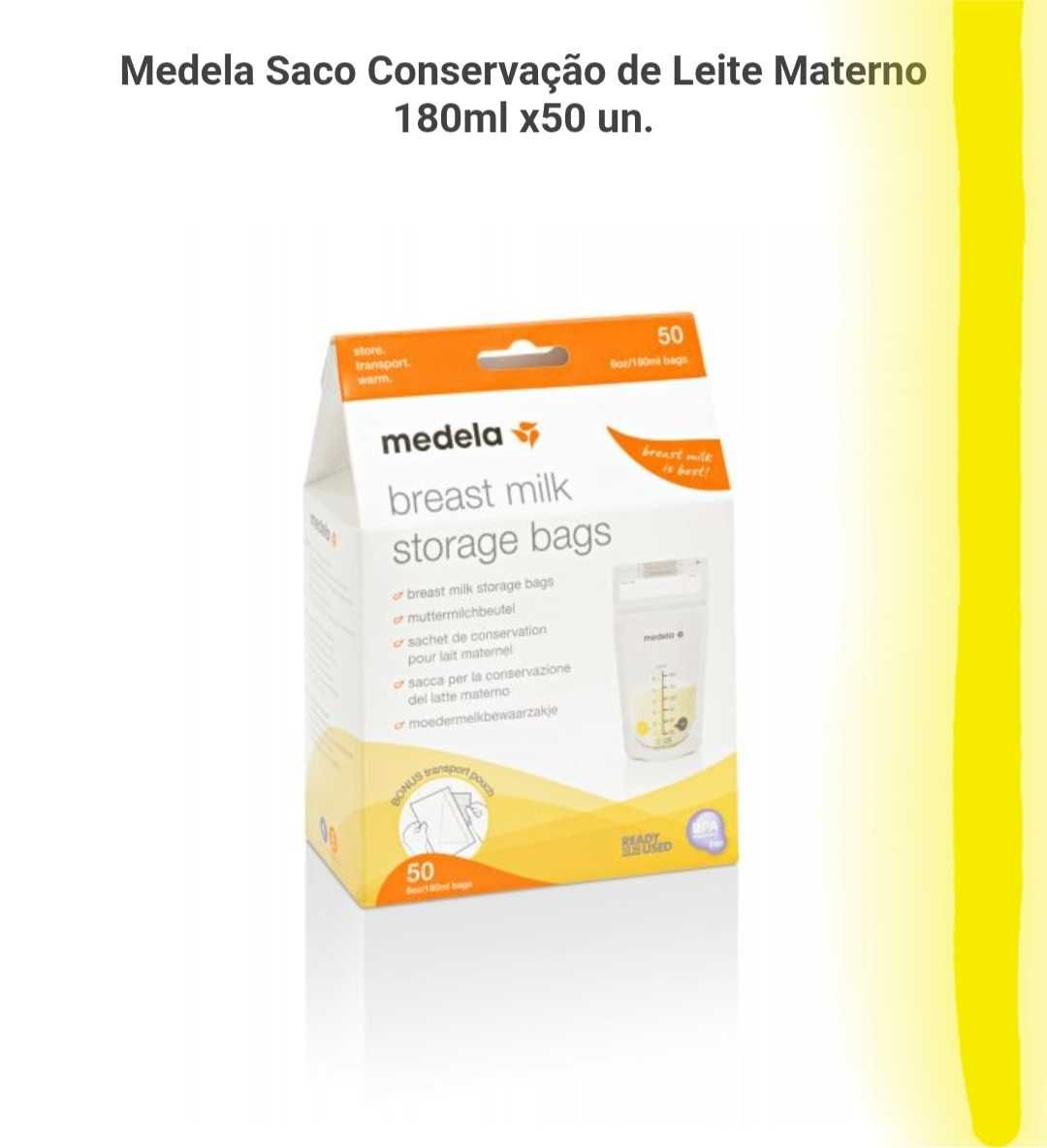 Embalagem NOVA - Sacos congelação leite 50 unidades -Medela