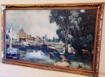 Quadro anos 80 - Óptimo Estado - Moldura em Gesso