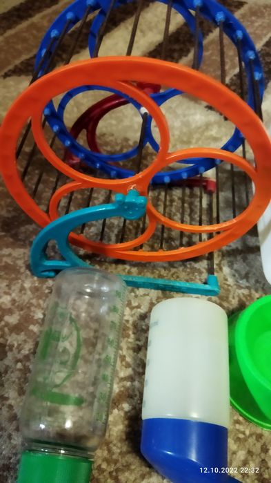 Набор для хомяков домик поилки колесо кормушка