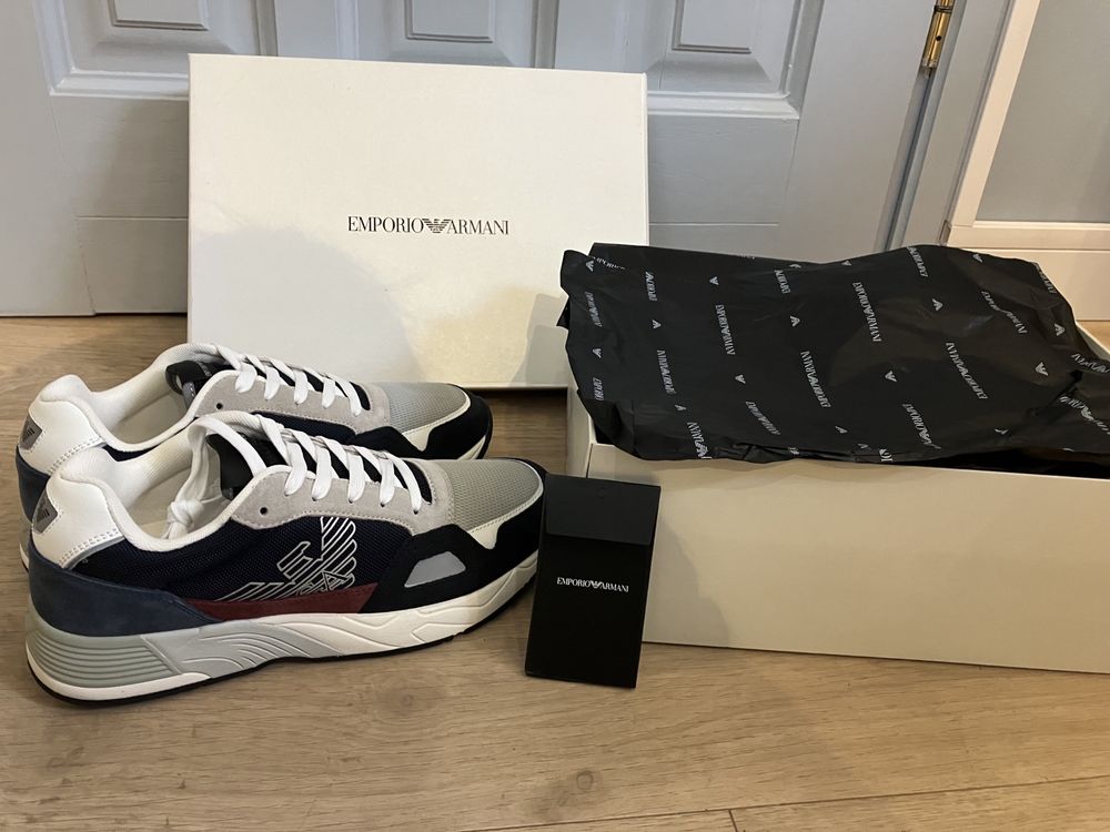 Emporio Armani markowe męskie buty / Sneakersy Nowe 43