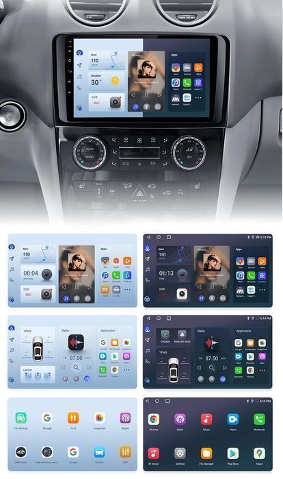 Radio do Mercedesa Benz ML W164 i Klasy GL X164 – CarPlay i Android