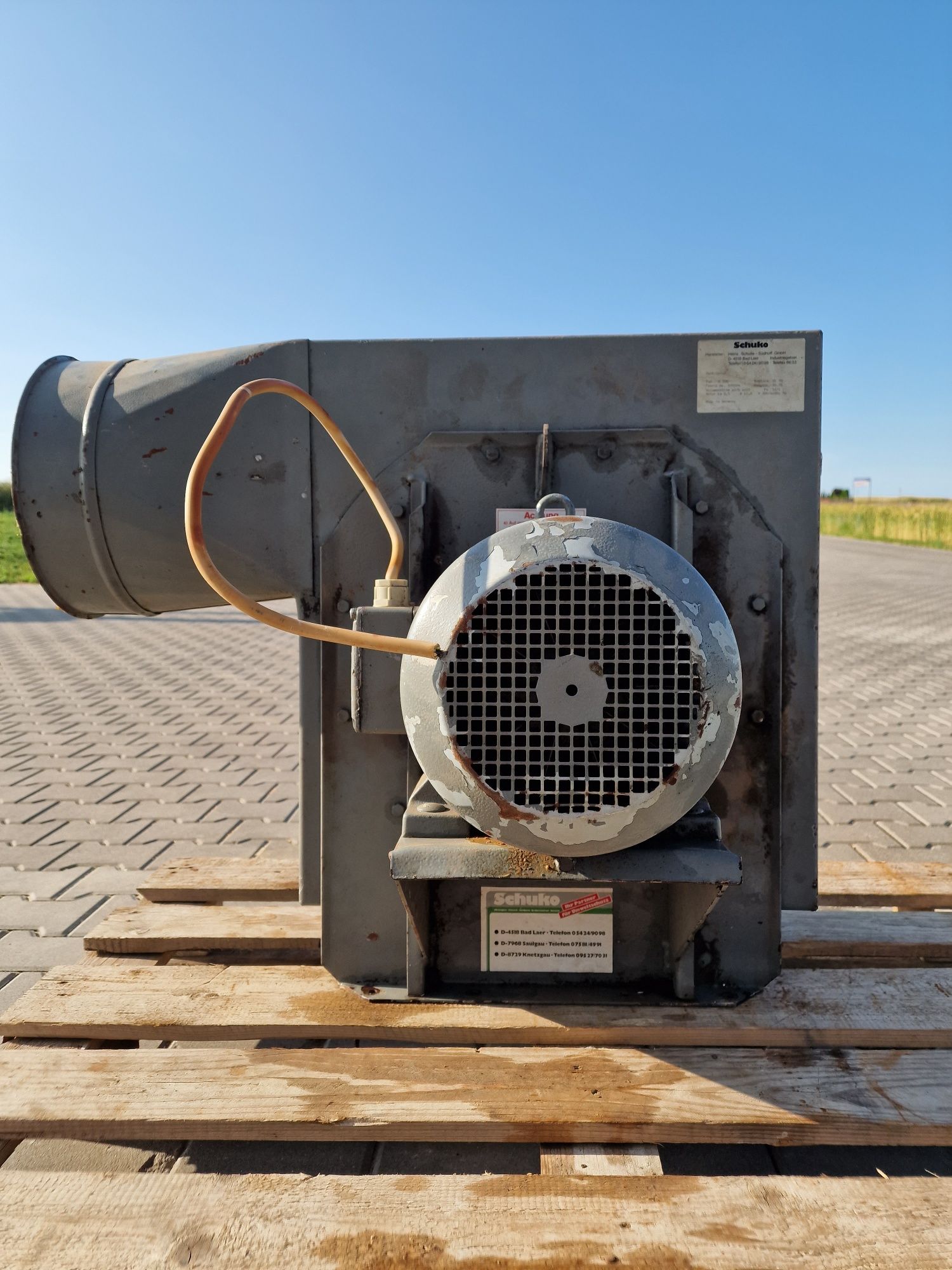 Wentylator do trocin Schuko S300 5.5kw odciąg dmuchawa Polytechnik