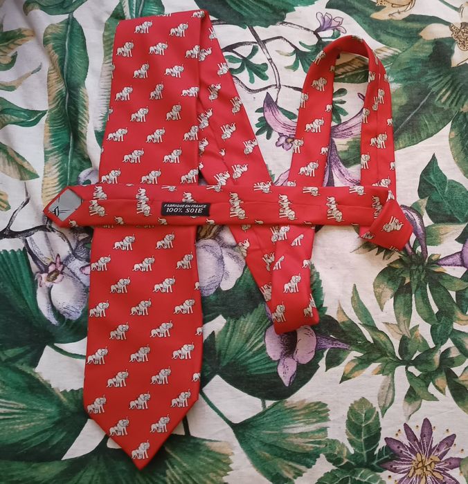 Krawat w słoniki