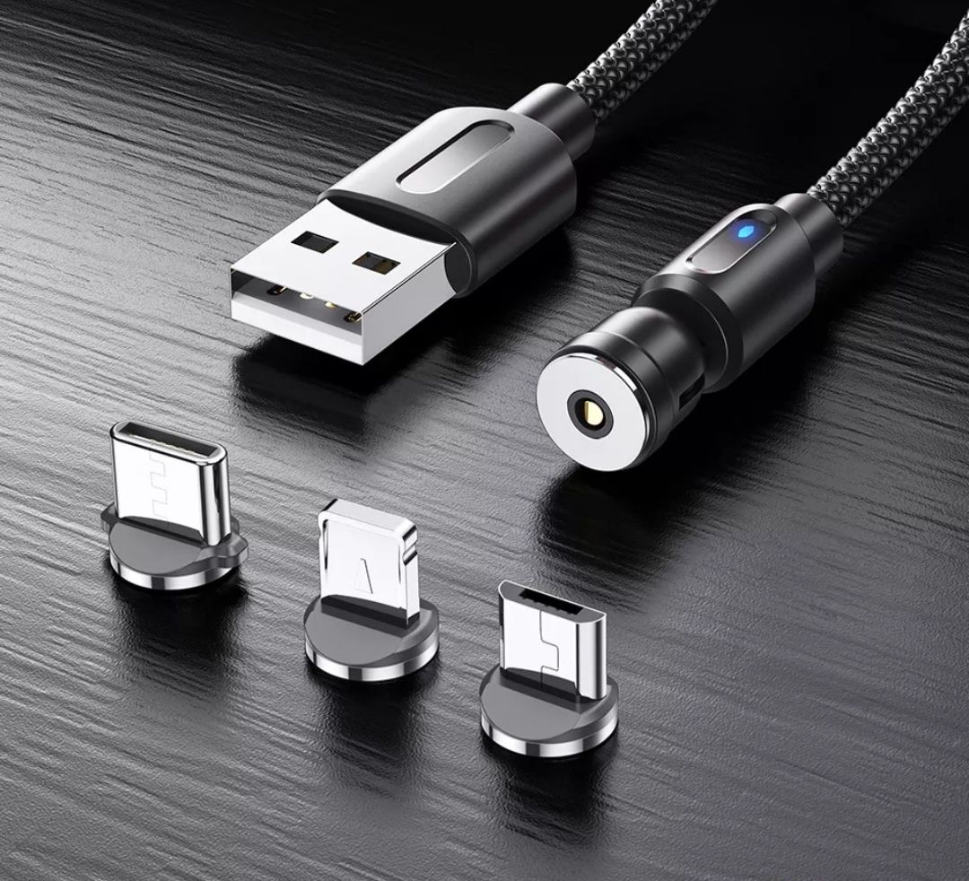 Konwerter Adapter magnetyczny końcówka Micro Usb,Usb C,Iphon.Ładowanie