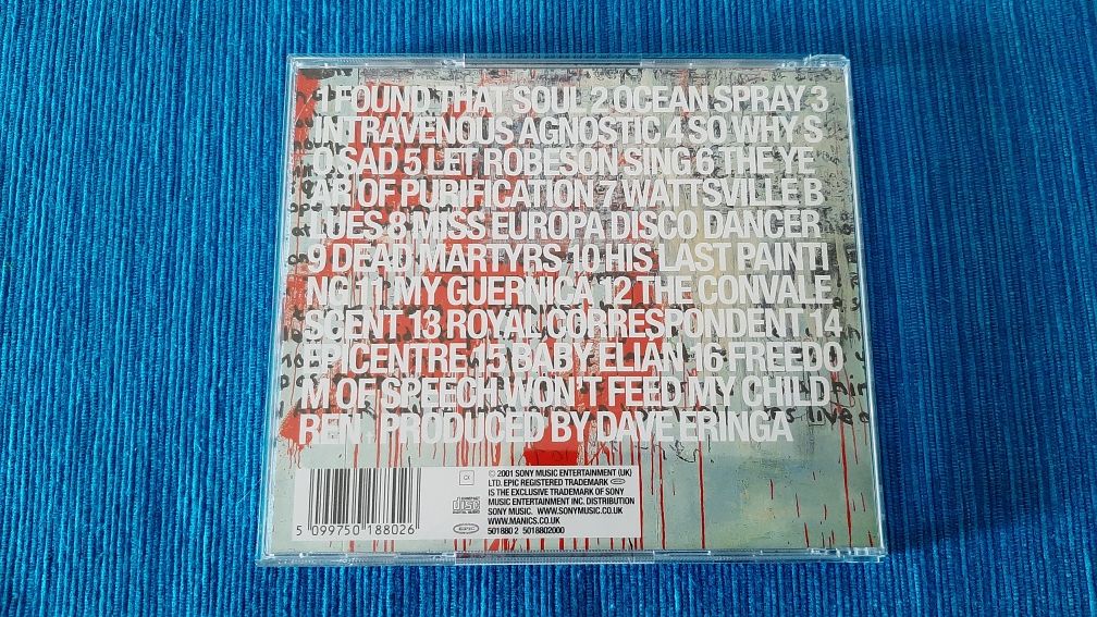 Manic Street Preachers - Know Your Enemy - cd