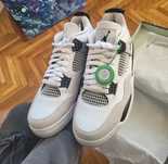 Jordan 4 military szaro biale jordan air 4 retro flight obuwie