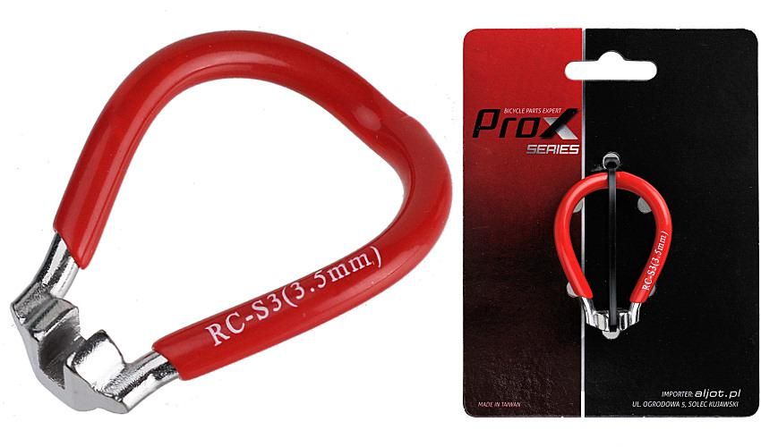 Prox Klucz do szprych 3.5 mm czerwony