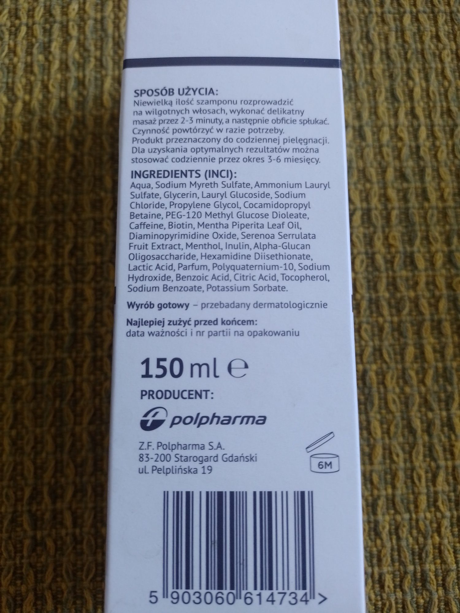 Szampon Biotebal przeciw wypadaniu włosów po terminie