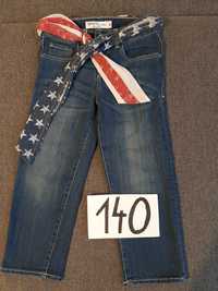 Spodnie jeans 140 dżinsy  NOWE