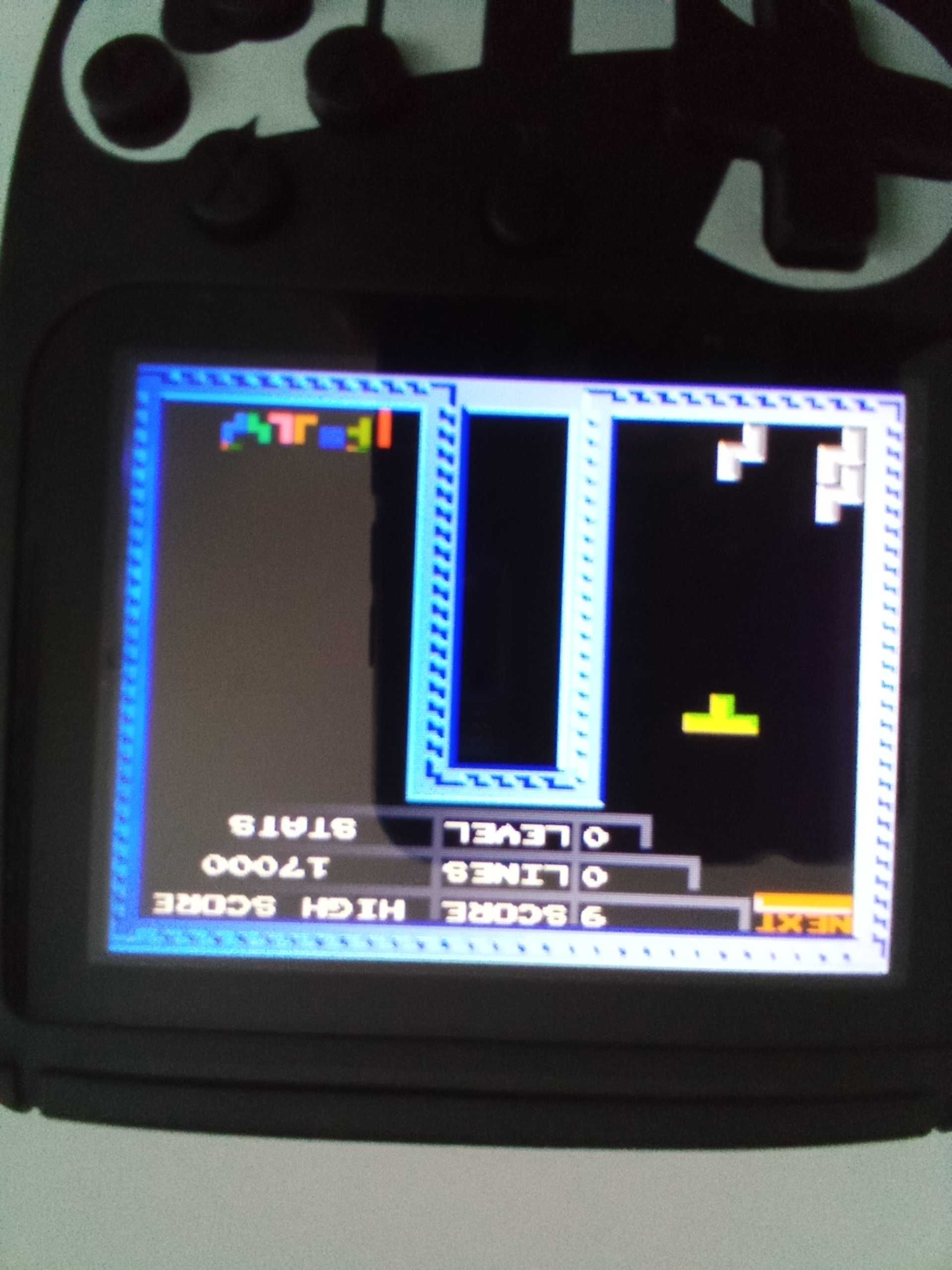 Consola jogos retro (Tetris clássico)