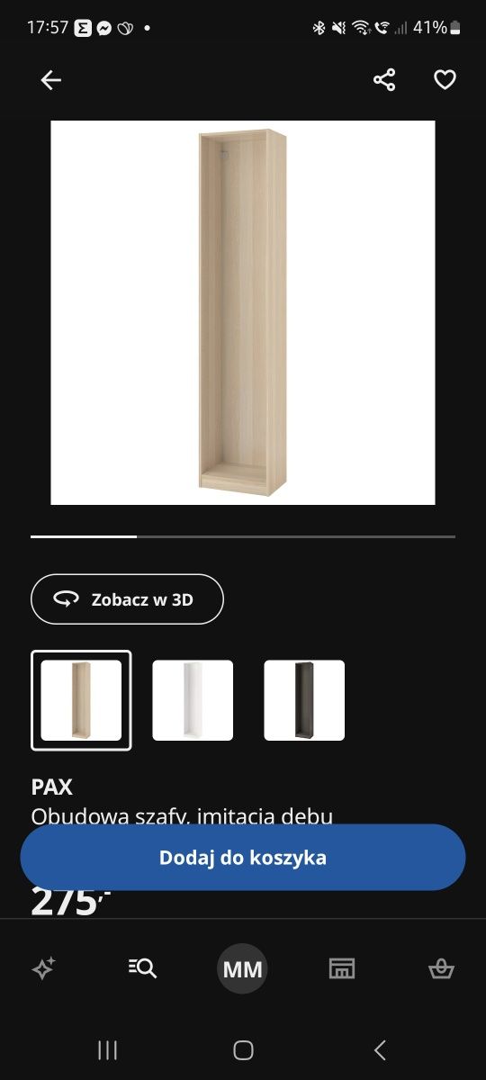 Szafa Pax ikea dąb