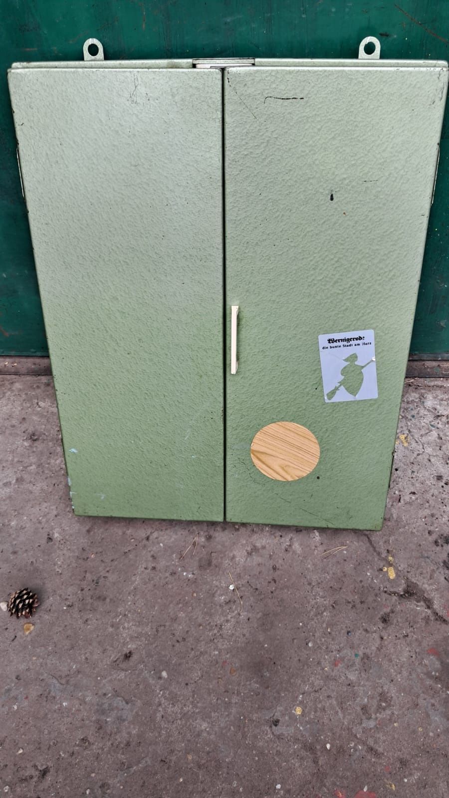 skrzynka metalowa szafka specialistyczna prl 49x63x10