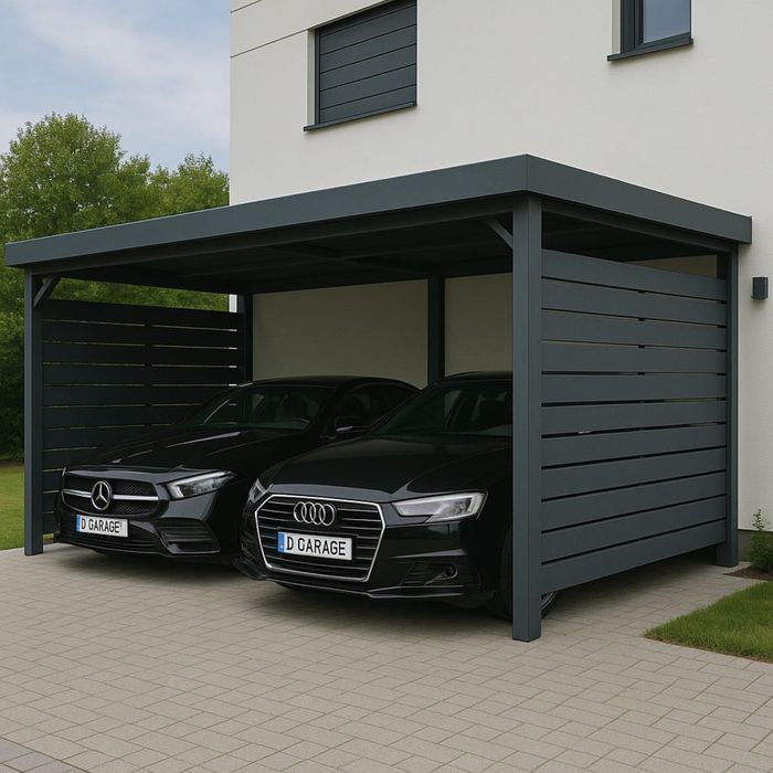 CARPORT wiata garażowa altana 2,5x5 3x5 3x6 5x6 5x7 stalowa panelowa