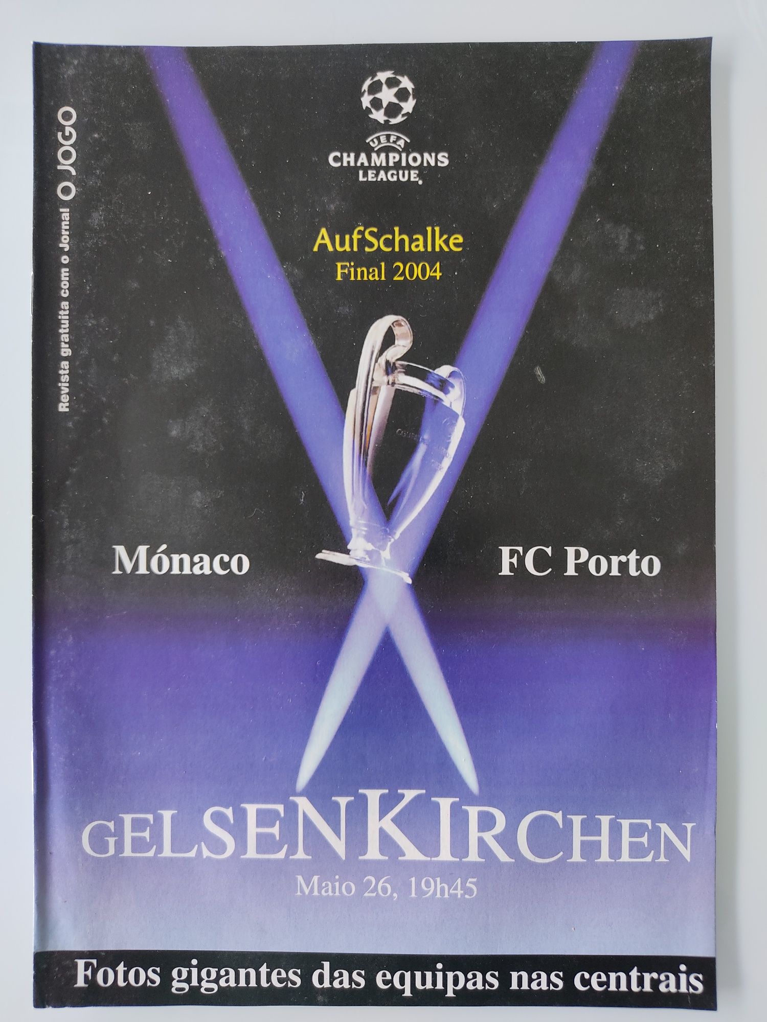 Programa do FC Porto Mónaco final Champions league 2004