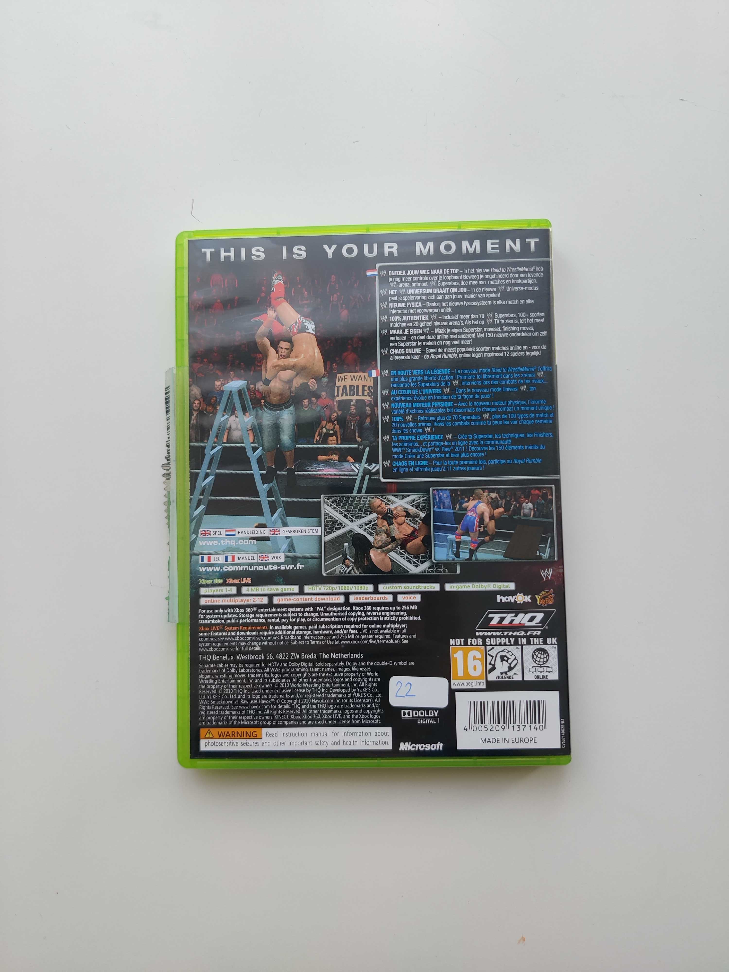 Gra Xbox360 / Xbox 360 - Smack down vs Raw 2011 ( Ang )