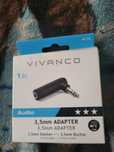 Adapter AUX wtyk jack 3,5, stereo gniazdo jack kątowy