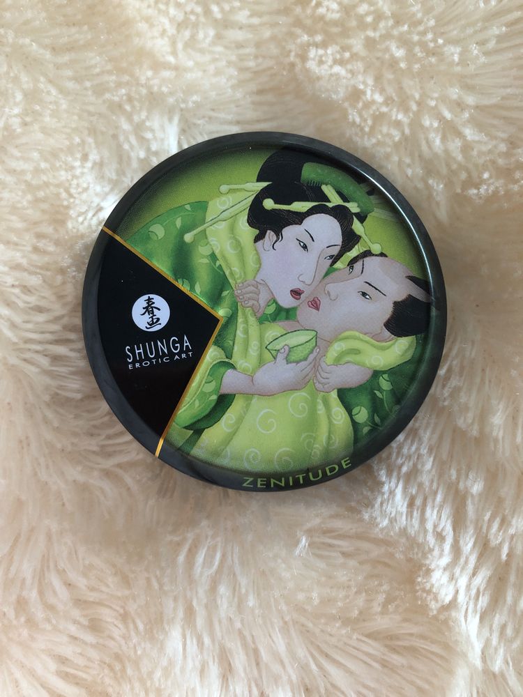 Массажная свеча Shunga Exotic green tea + лубриканты