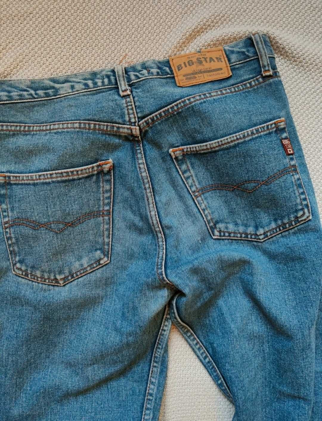 Big Star dżinsy jeansy vintage denim straight W32 L30