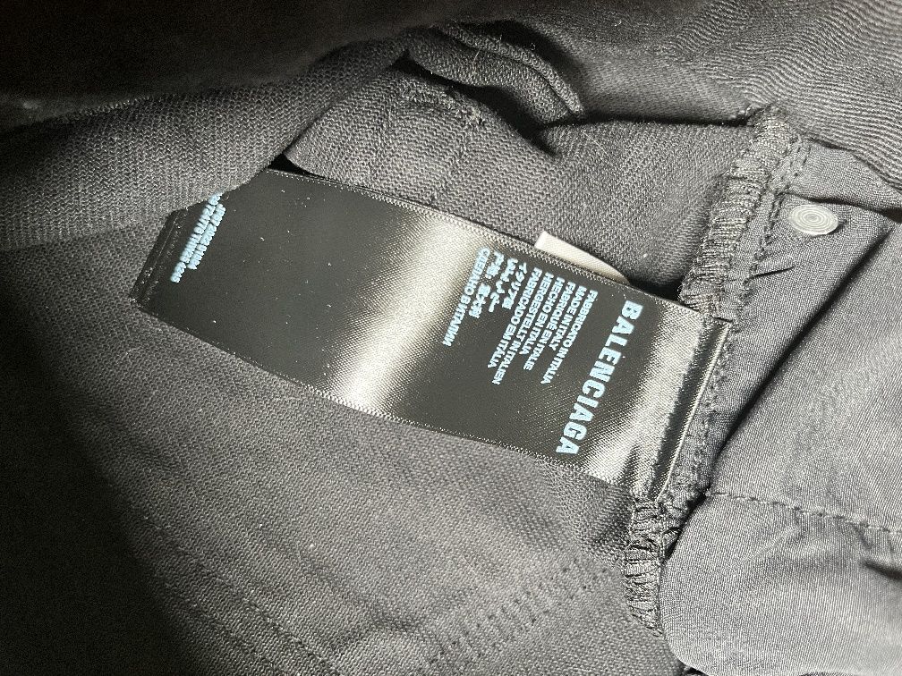 Balenciaga black flared jeans клеш джинсы черные