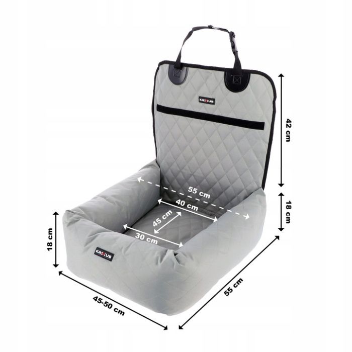 FOTELIK SAMOCHODOWY Dla Psa Kota Transporter Legowisko