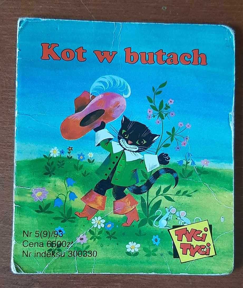 Książeczka dla dziecka z serii Tyci Tyci - bajka Kot w butach