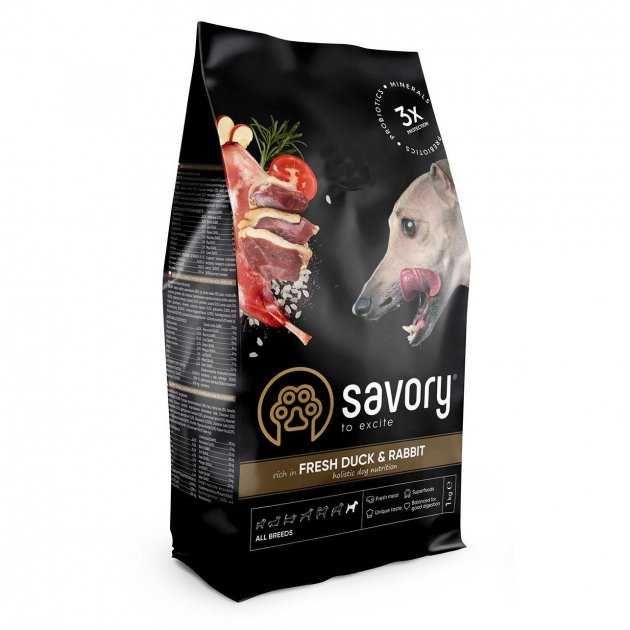 Корм Savory Adult All Breeds Duck&Rabbit Утка/Кролик