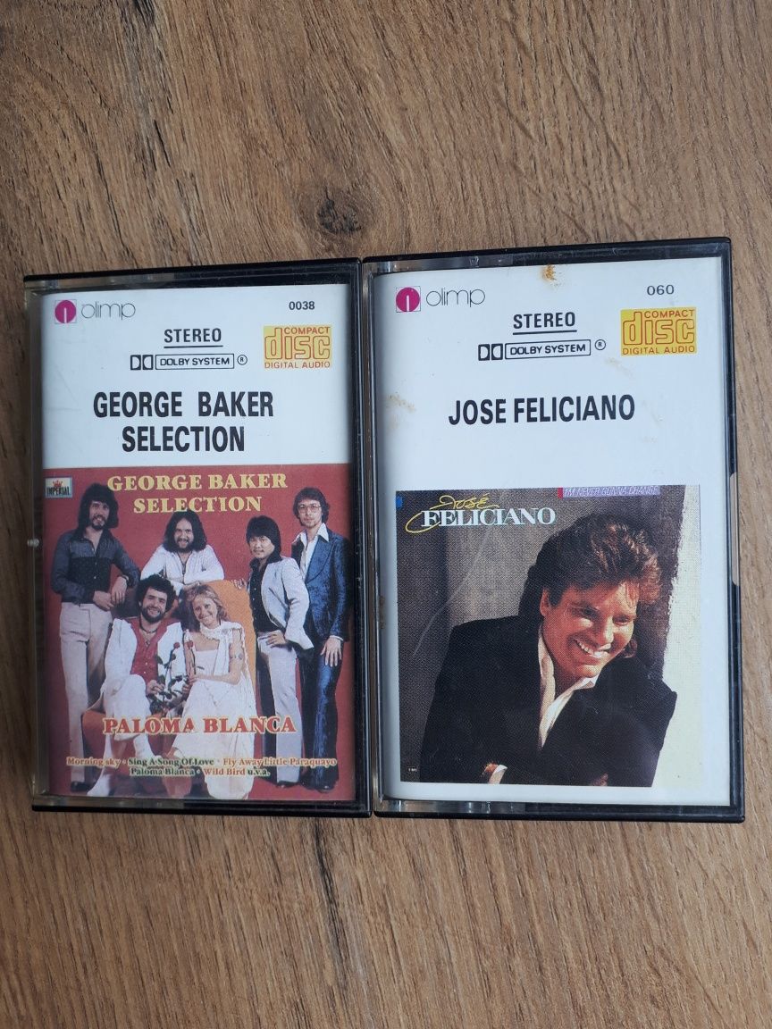 Kasety - George Baker Selection i Jose Feliciano . Sprzęt AV . Płyty .