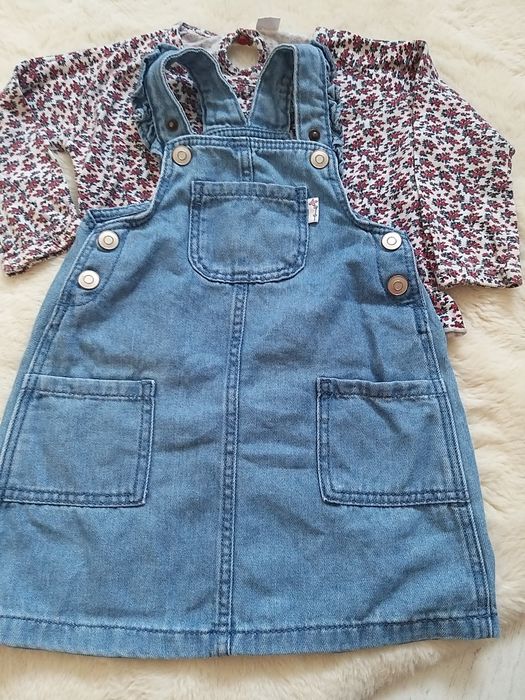 Nowa spódniczka ogrodniczka jeans dziecięca