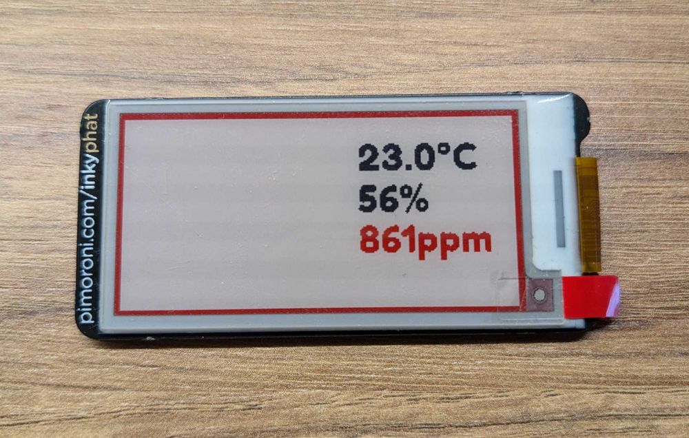 Moduł Inky pHAT dla Raspberry Pi (moduł z wyświetlaczem ePaper 2,13")