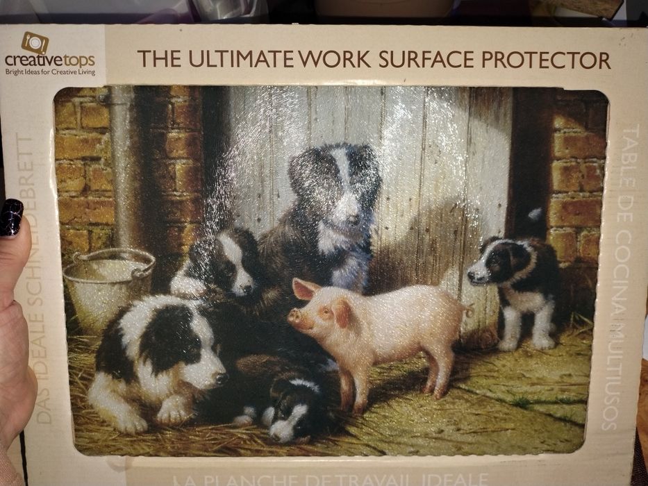 Кухонна доска з загартованного скла