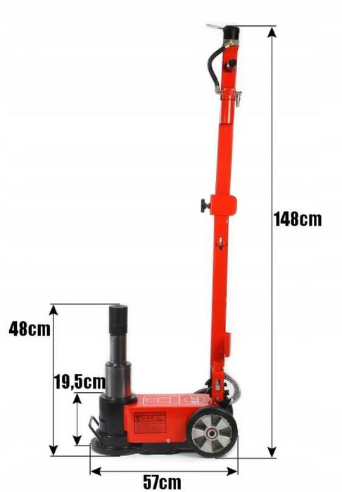 Подкатной домкрат / домкрат пневмогидравлический 50т BJC / MAR-POL
