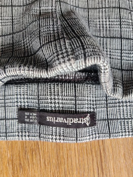 Calças de ganga, xadrez Zara, Stradivarius, 36, 38, 40