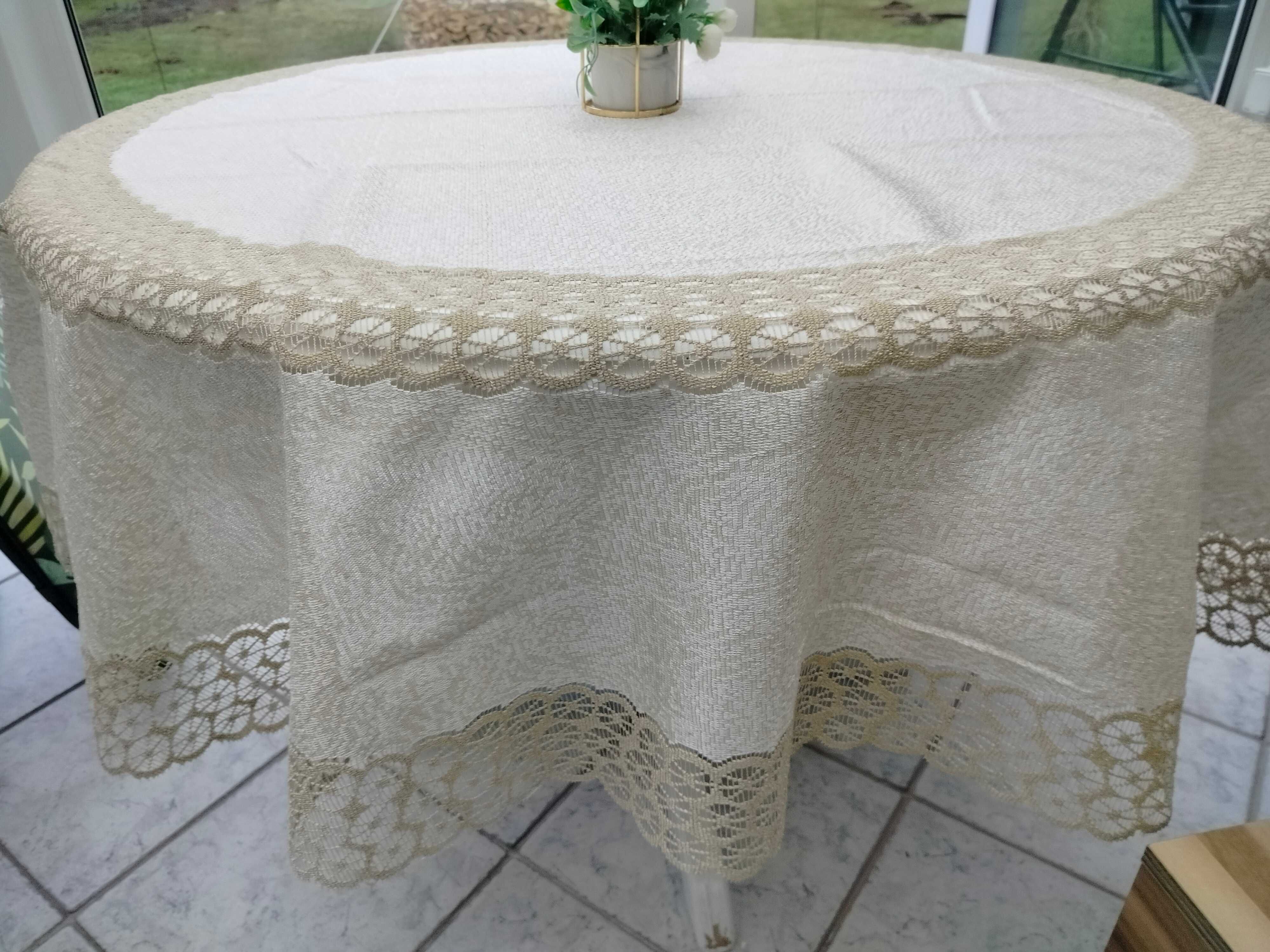 Obrus żakardowy sr. 180 okrągły