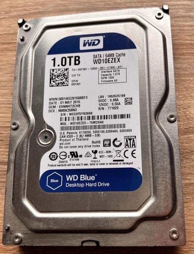 HDD 1 TB (wd 10ezex)
